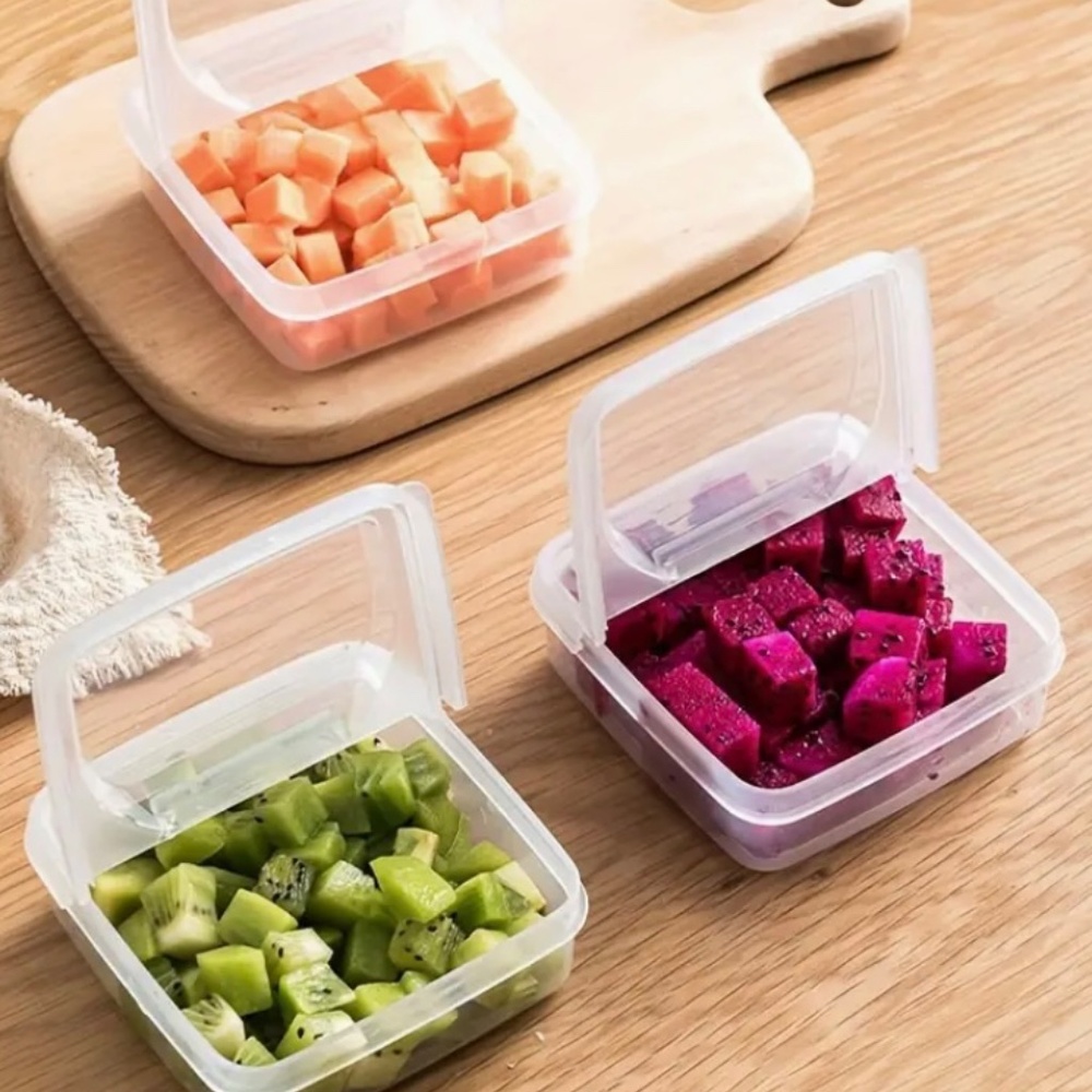 Clear Plastic Stackable Containers Bundle New - Picture 6 of 12